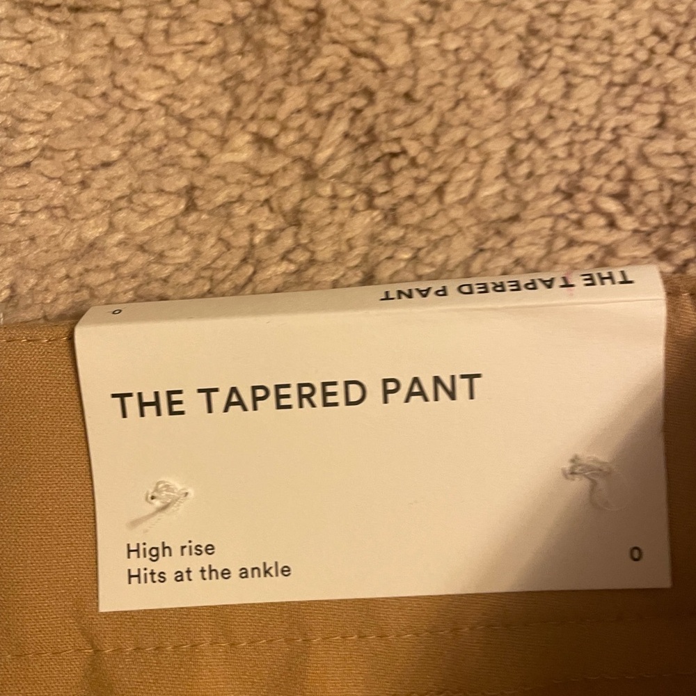 Ann Taylor Tan Tapered Pants - Picture 3 of 4